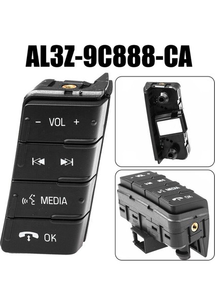 AL3Z-9C888-CA Araba Siyah Sağ El Ses Kontrol Düğmeleri Ford F-150 2011-2014 (Yurt Dışından)