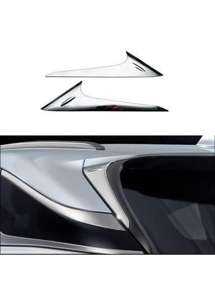 Araba Arka Pencere Spoiler Trim Şerit Lexus RX450H RX200T RX350 2023 Dış Aksesuarlar, 2 Adet (Yurt Dışından)
