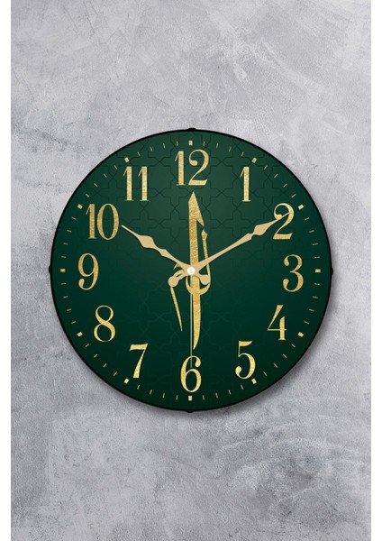 36 cm Gerçek Bombe Cam Akar Saniye Sessiz Mekanizma Dekoratif Duvar Saati