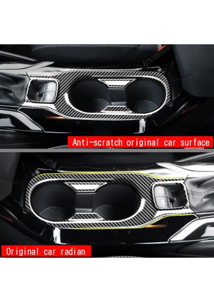Toyota Corolla Cross Rhd Drive Araba Merkezi Kontrol Su Bardağı Çerçevesi Iç Modifikasyon Karbon Fiber (Yurt Dışından)