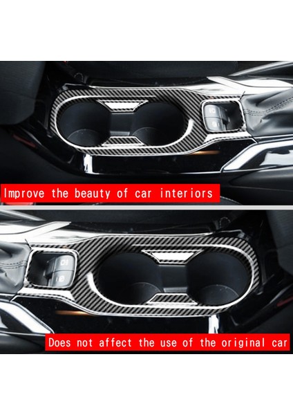 Toyota Corolla Cross Rhd Drive Araba Merkezi Kontrol Su Bardağı Çerçevesi Iç Modifikasyon Karbon Fiber (Yurt Dışından)