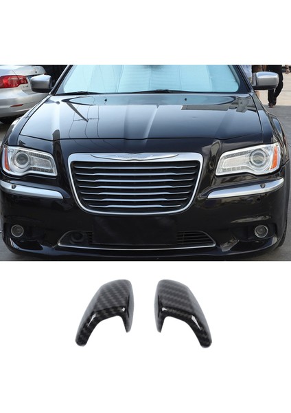 Far Temizleme Kapağı Trim Için Chrysler 300C 2015 2016 2017 2018 2019 2020 2021 2022 Aksesuarları, Abs Karbon Fiber (Yurt Dışından) fırsatları
