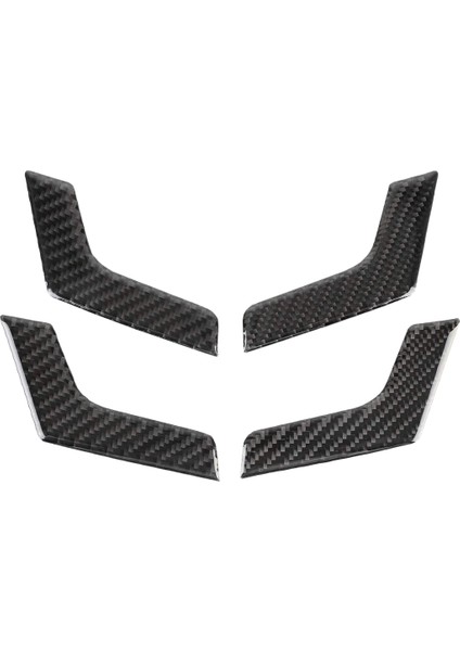 Adet Araba Kapı Iç Kolu Paneli Mercedes-Benz Için W204 Karbon Fiber Dekorasyon Çerçeve Kapak Iç Profiller (Yurt Dışından)