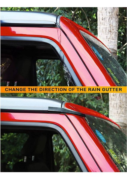 Yükseltilmiş Versiyon Yağmur Oluk Uzantıları, Yağmur Oluğu Yönlendirici, 2011-2017 Jeep Wrangler Jk Jku Için, Siyah (Yurt Dışından)