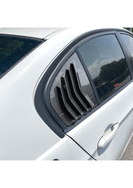 Araba Karbon Fiber Arka Camlar Üçgen Panjur Kapağı Etiket Bmw 3 Serisi E90 320I 330I M3 2005-2011 Araba Styling Kapak (Yurt Dışından) modelleri