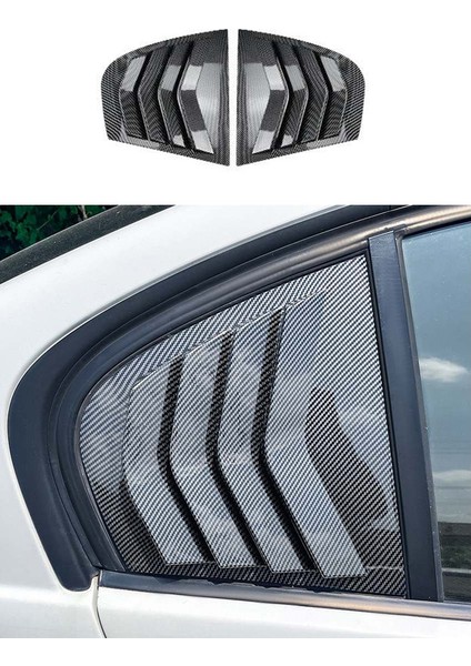 Araba Karbon Fiber Arka Camlar Üçgen Panjur Kapağı Etiket Bmw 3 Serisi E90 320I 330I M3 2005-2011 Araba Styling Kapak (Yurt Dışından) fırsatları