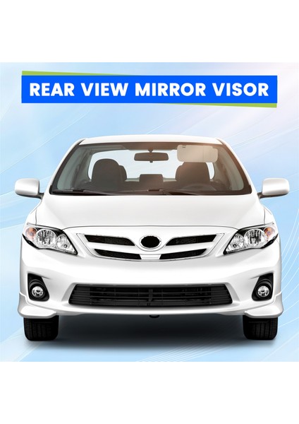 Toyota Auris Corolla 2007 - 2013 Araba Iç Güneşliği Aynalı Güneşlik Sol Sürücü Tarafı Bej (Yurt Dışından)