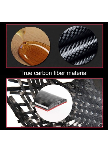 Adet Araba Kapı Iç Kolu Paneli Mercedes-Benz Için W204 Karbon Fiber Dekorasyon Çerçeve Kapak Iç Profiller (Yurt Dışından)