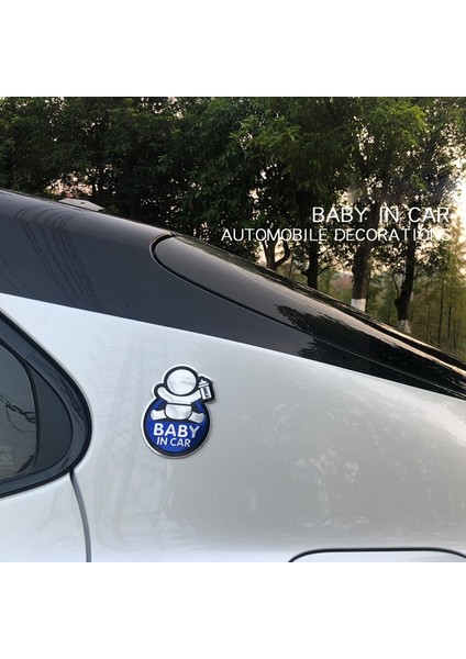 Bebek Araba Etiketi Bebek Gemide Araba Alüminyum Etiket Nissan X-Traıl Qashqai Skoda Octavia Fabia Renault Clio B (Yurt Dışından)