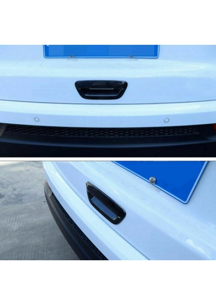 Jeep Compass 2017 Için 2018 2019 2020 2021 Araba Arka Kapı Bagaj Kolu Kabuk Dekorasyon Kapak Çıkartmalar, Abs Karbon Fiber (Yurt Dışından)