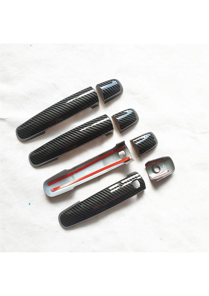 Araba Abs Karbon Fiber Kapı Kolu Kapak Krom Trim Suzuki Swift Vitara Için S-Cross 2012-2018 Araba Styling (Yurt Dışından)