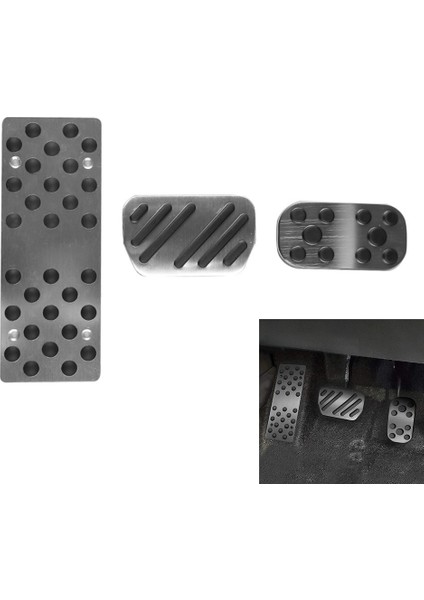 Toyota Raize 2020-2022 Için Alüminyum Alaşımlı Ayak Pedalı Gaz Gaz Yakıt Fren Pedalı Dayanağı Pedal Pedleri Paspaslar Kapak Siyah (Yurt Dışından) fiyatları