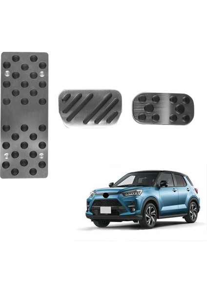 Toyota Raize 2020-2022 Için Alüminyum Alaşımlı Ayak Pedalı Gaz Gaz Yakıt Fren Pedalı Dayanağı Pedal Pedleri Paspaslar Kapak Siyah (Yurt Dışından) modelleri