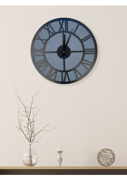 Yuvarlak Gri Dekoratif Duvar Saati modelleri
