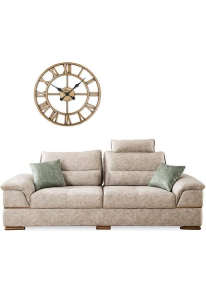 41 x 41 2654 G Ferforje 41 cm Iskelet Duvar Saati Metal Altın Modern Yuvarlak modelleri