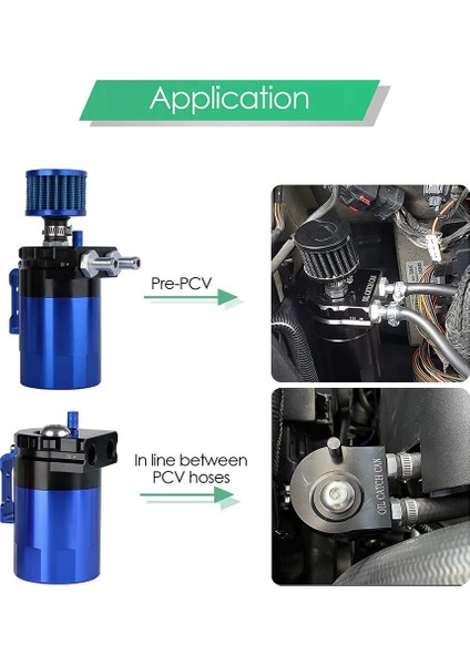 300ML Araba Alüminyum Araba Filtresi Yağ Filtresi Yağdanlık Iki Delikli Yağ Depolama Tankı Kiti Hava Filtresi ile Kırmızı (Yurt Dışından) modelleri