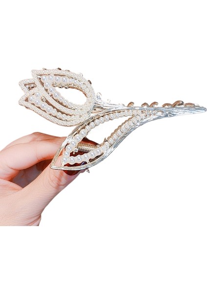 Rhinestone Saçak Plakası Köpekbalığı Klipsi Saç Aksesuarları (Yurt Dışından)