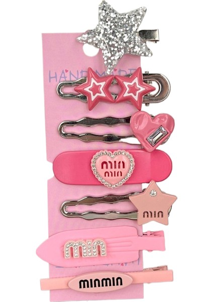 Dopamin Şeker Rengi Yıldız Saç Klipsi (Yurt Dışından)