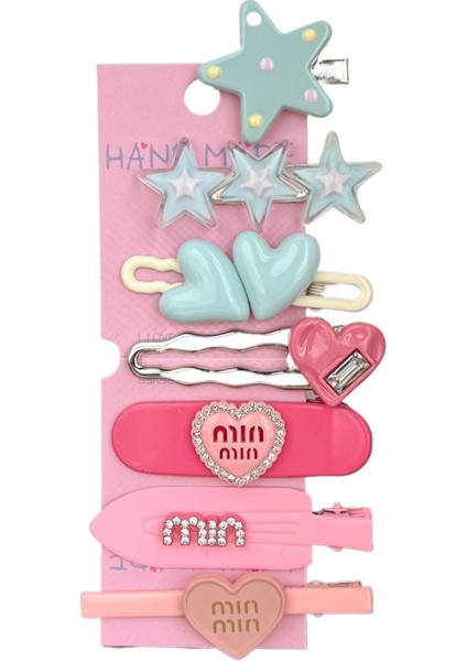 Dopamin Şeker Rengi Yıldız Saç Klipsi (Yurt Dışından)