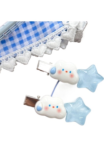 Dopamin Şeker Rengi Yıldız Saç Klipsi (Yurt Dışından)