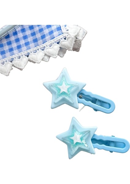 Dopamin Şeker Rengi Yıldız Saç Klipsi (Yurt Dışından)