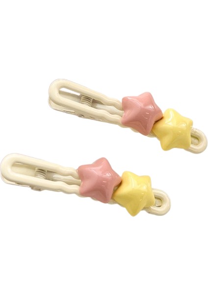 Dopamin Şeker Rengi Yıldız Saç Klipsi (Yurt Dışından)