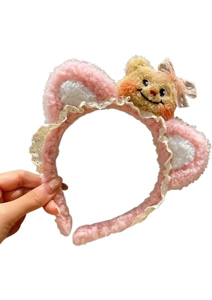 Yıka Yüz Makyajı Peluş Kafa Bandı Saç Bandı (Yurt Dışından)