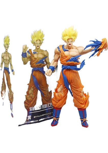 Yedi Dragon Ball Süper Saiyan Mankenleri Anime Modeli Çevresel Süsler Sun Wukong Vegeta Klasik Süper Sai Serisi (Yurt Dışından)
