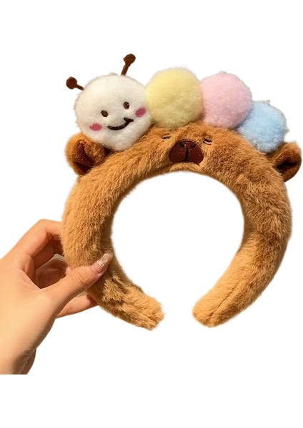 Yıka Yüz Makyajı Peluş Kafa Bandı Saç Bandı (Yurt Dışından)