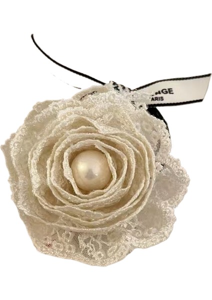 Kumaş Çiçek Köpekbalığı Klipsi Saç Tokası (Yurt Dışından)