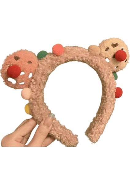 Yıka Yüz Makyajı Peluş Kafa Bandı Saç Bandı (Yurt Dışından)