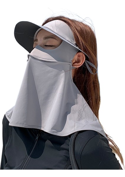 Güneş Koruyucu Maske Uv Korumalı Buz Ipek Nefes Alabilen Göz Köşesi Güneş Maskelerinin Tüm Yüzünü Kaplamak Için (Yurt Dışından)