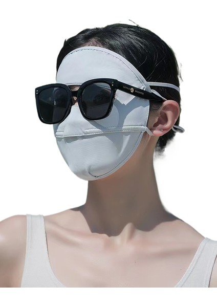 Güneş Koruyucu Maske Uv Korumalı Buz Ipek Nefes Alabilen Göz Köşesi Güneş Maskelerinin Tüm Yüzünü Kaplamak Için (Yurt Dışından)