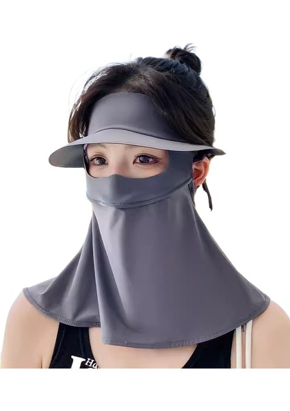 Güneş Koruyucu Maske Uv Korumalı Buz Ipek Nefes Alabilen Göz Köşesi Güneş Maskelerinin Tüm Yüzünü Kaplamak Için (Yurt Dışından)