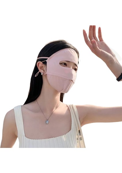 Güneş Koruyucu Maske Uv Korumalı Buz Ipek Nefes Alabilen Göz Köşesi Güneş Maskelerinin Tüm Yüzünü Kaplamak Için (Yurt Dışından)