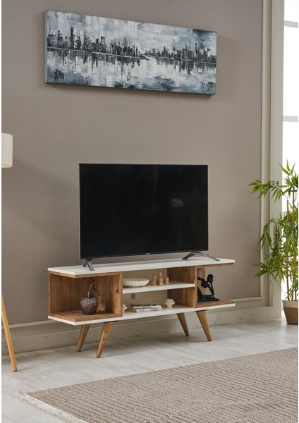 Ahşap Tv Sehpası 150 x 35 x 58 cm Kapaksız 1 Orta Raflı fiyatları