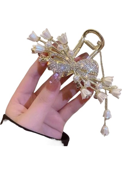 Rhinestone Saçak Plakası Köpekbalığı Klipsi Saç Aksesuarları (Yurt Dışından)