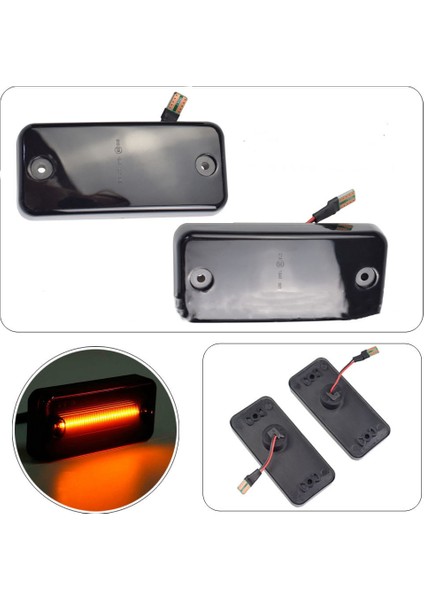 2 Adet Siyah Dinamik Akan LED Yan Işaret Lambası Sinyal Lambaları Fiat Citroen Peugeot Boxer Renault Volvo Iveco Için (Yurt Dışından) indirimleri