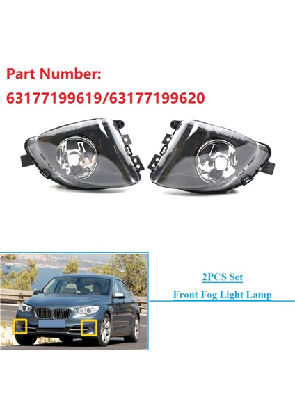 Sağ Ön Tampon Sis Lambası Halojen Ampul 63177199620 Bmw 5 Serisi F07 Gt 535I 550I 2010-2017 Drl Sürüş Lambası (Yurt Dışından) fırsatları