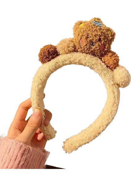Yıka Yüz Makyajı Peluş Kafa Bandı Saç Bandı (Yurt Dışından)