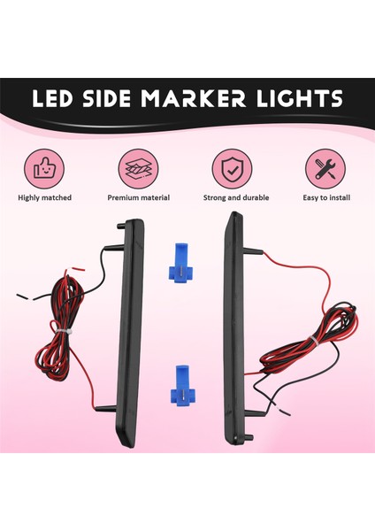 1999-2004 Ford Mustang Araba Arka LED Yan Işaret Lambaları Tampon Lambaları (Yurt Dışından) fırsatları