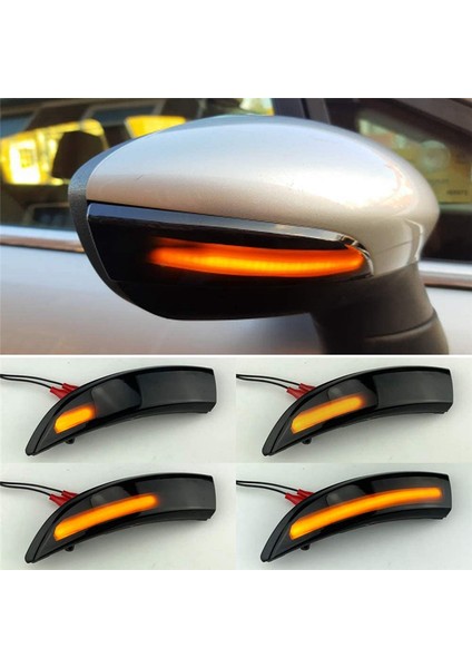 Dinamik Sıralı LED Yan Kanat Dikiz Aynası Işıkları Dönüş Sinyali Sinyal Lambası Ford Fiesta St B-Max 2008-2017 (Yurt Dışından) modelleri