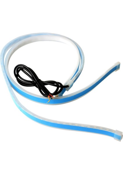 2 Adet Drl 60CM Gündüz Farı 12V Esnek Yumuşak Tüp Kılavuzu ile Başlangıç Taraması Araba LED Şerit Dönüş Sinyali Beyaz/sarı (Yurt Dışından)