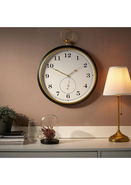 Kuttersmycke Duvar Saati, Siyah, 46 cm