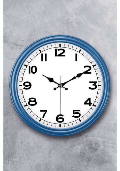 Dekoratif Gerçek Cam Sessiz Mekanizma Duvar Saati 31 cm