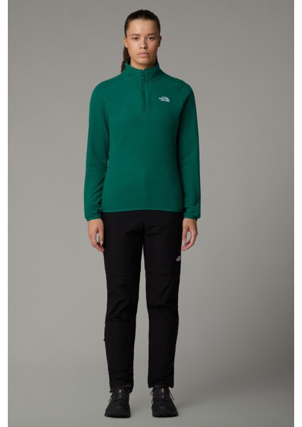 Kadın 100 Glacier 1/4 Zip Polar Yeşil fiyatları