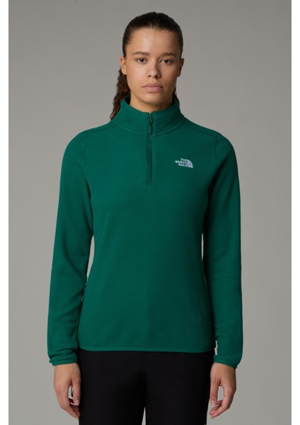 Kadın 100 Glacier 1/4 Zip Polar Yeşil