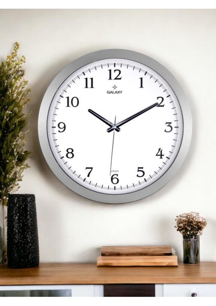 1964-K Serisi Lüx Premium Klasik Ofis ve Duvar Saati 35 cm Gri fiyatları