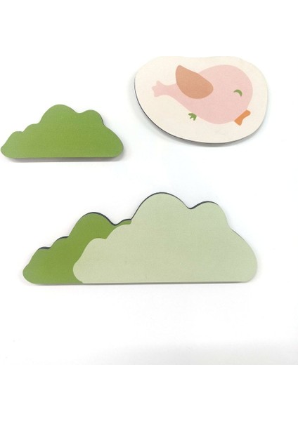 Sallanan Sarkaçlı Tavşan Desenli Çocuk Odası Duvar Saati modelleri