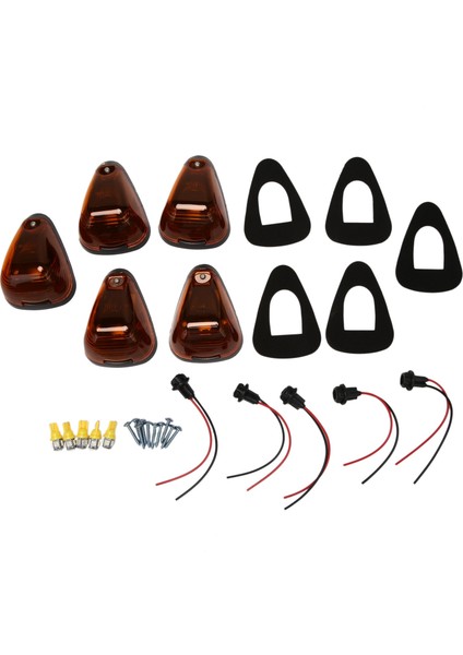 Paket Kabin Işaretleyici Işık Amber Lens Çatı Koşu Işıklarıw/kablolama Ford F150 F250 F350 F450 F550 F65 E150 1999-2016 (Yurt Dışından)